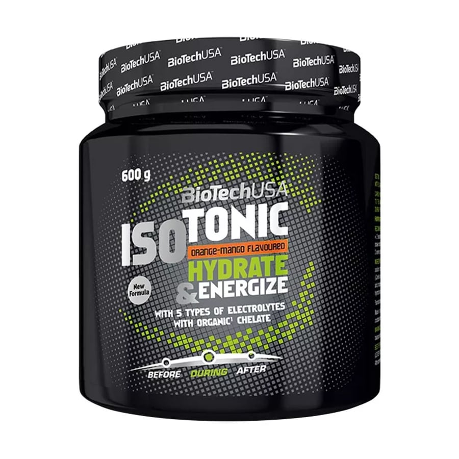 Ізотонік BioTechUSA IsoTonic Hydrate &amp; Energize Апельсин та манго, в порошку, 600 г