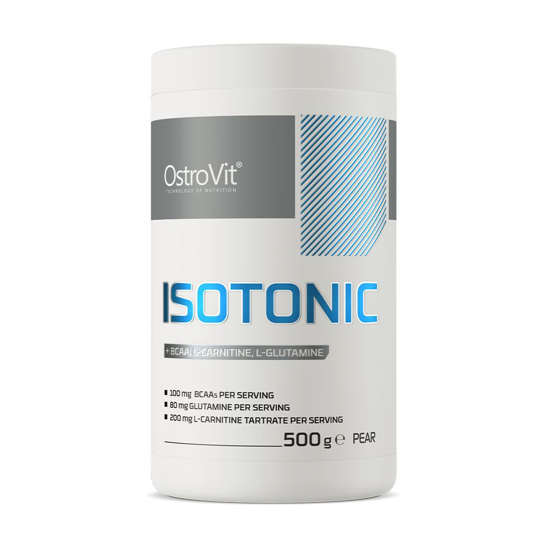 Ізотонік OstroVit Isotonic + BCAA, L-Карнітин, L-Глутамін, Груша, в порошку, 500 г